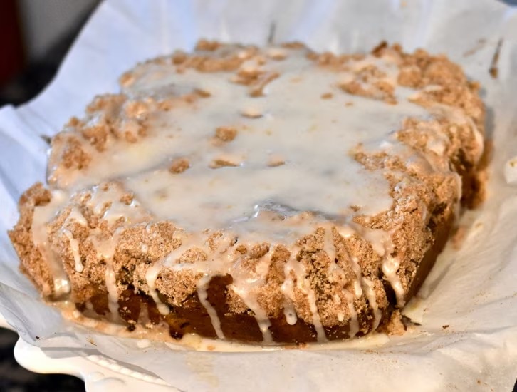 Recipe Blueberry Coffee Cake with Lemon Glaze