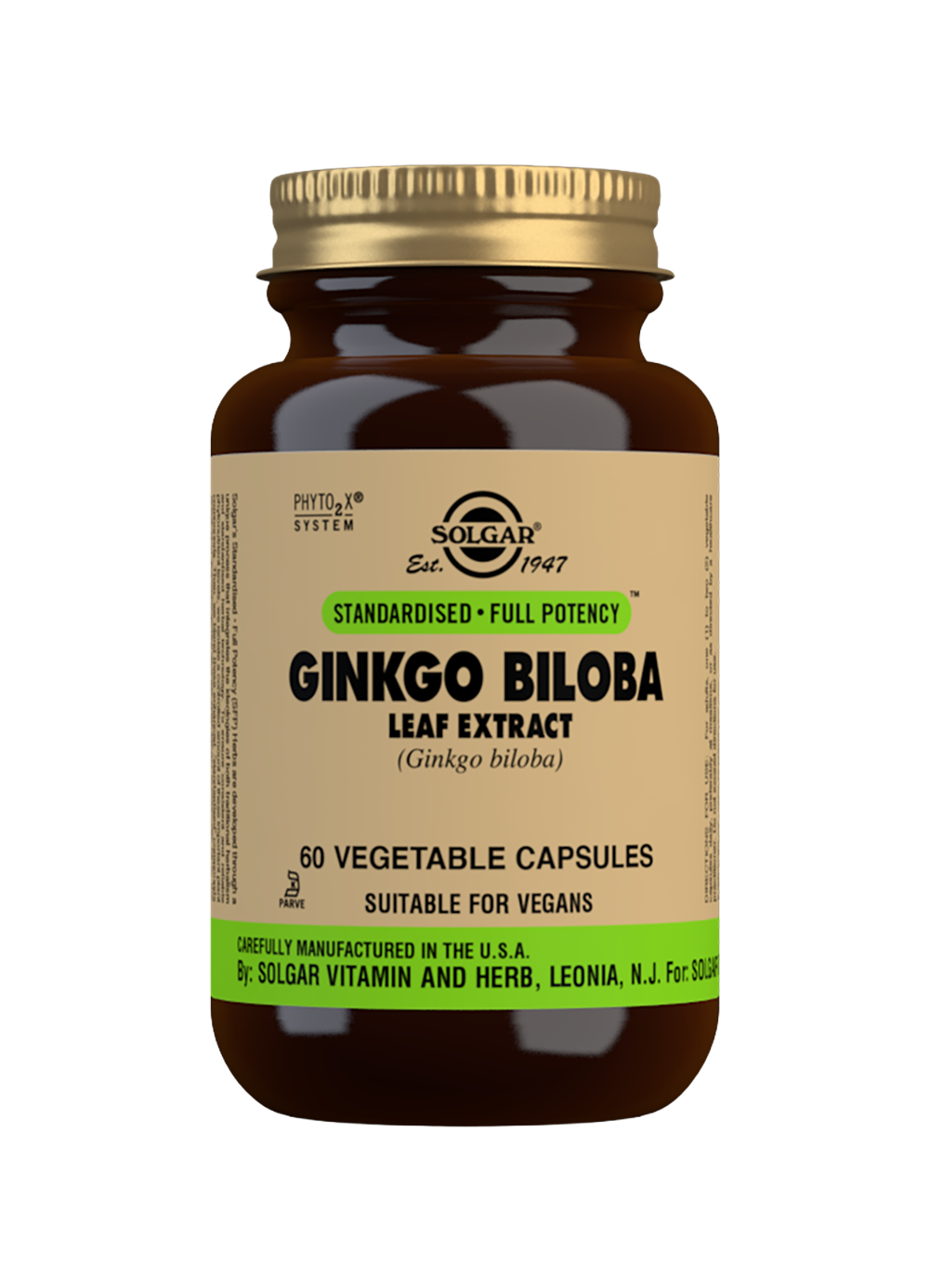 Product Solgar® Ginkgo Biloba Leaf Extract 60's