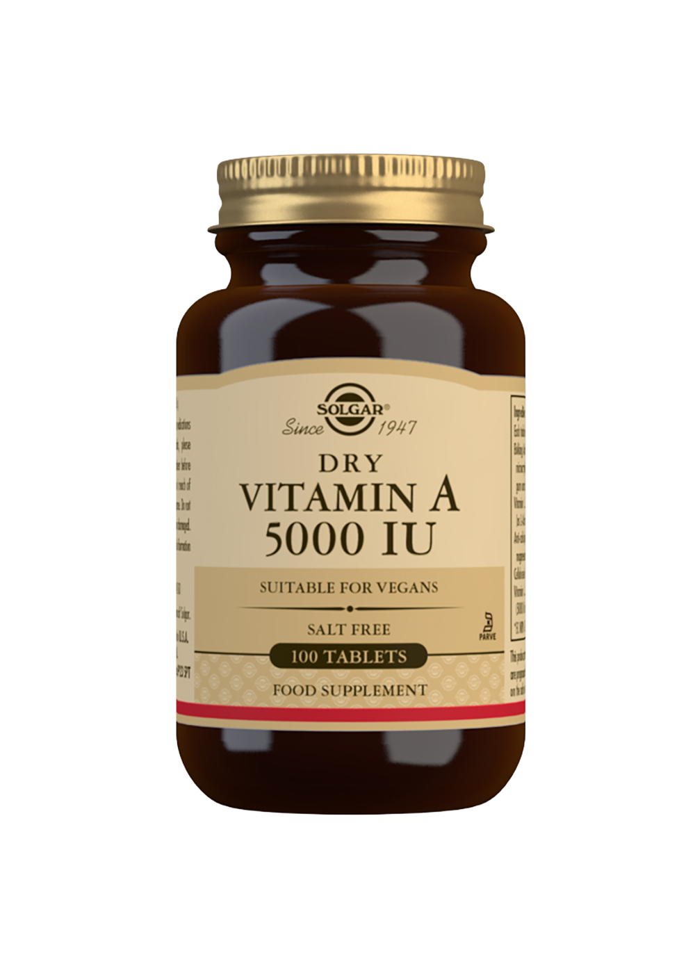 Product Solgar® Dry Vitamin A 5000 IU Tablets 100's