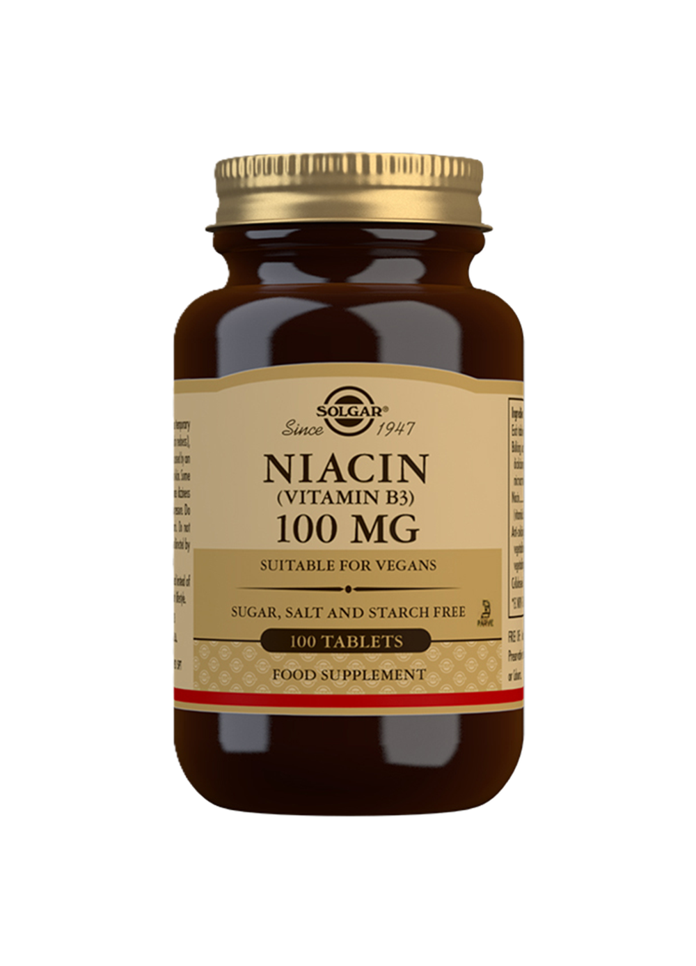 Product Solgar® Vitamin B3 Niacin 100mg 100's