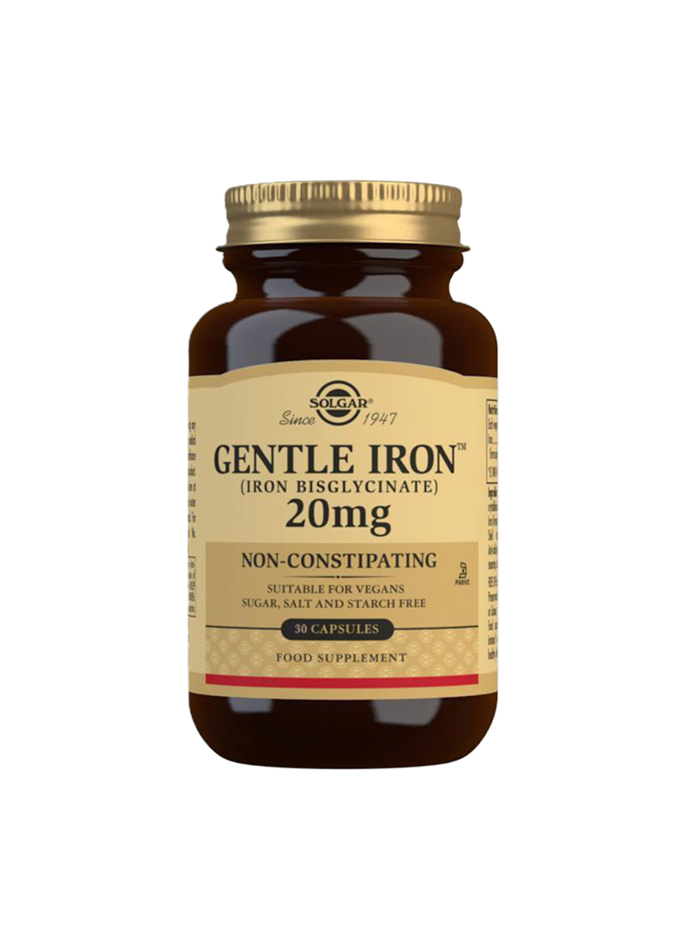 Product Solgar® Gentle Iron(TM)  (Iron Bisglycinate) 20mg 30's